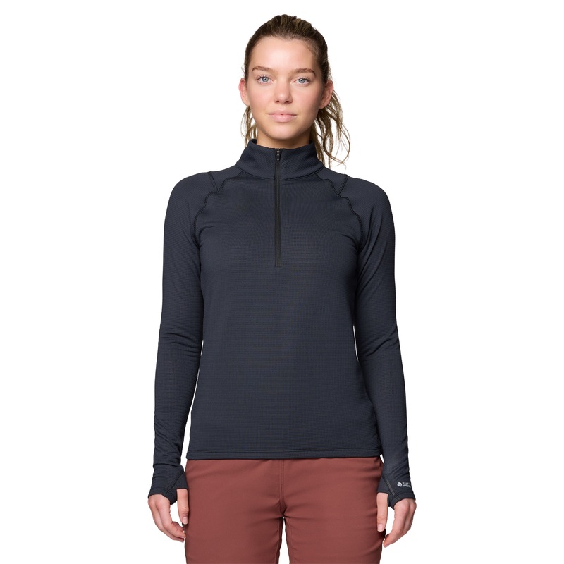 Crater Lake Heavyweight Zip Neck – Long Sleeve – Women’s