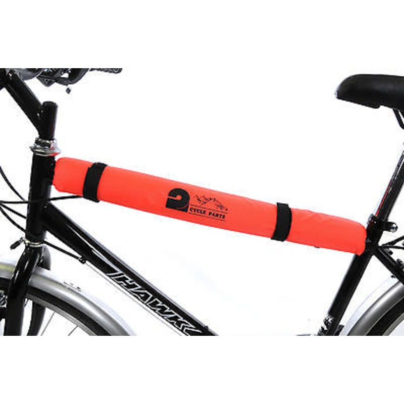 ORANGE TOP TUBE CRASH PROTECTION PAD ,FIXIE ,MOUNTAIN BIKE LADIES -MENS REDUCED