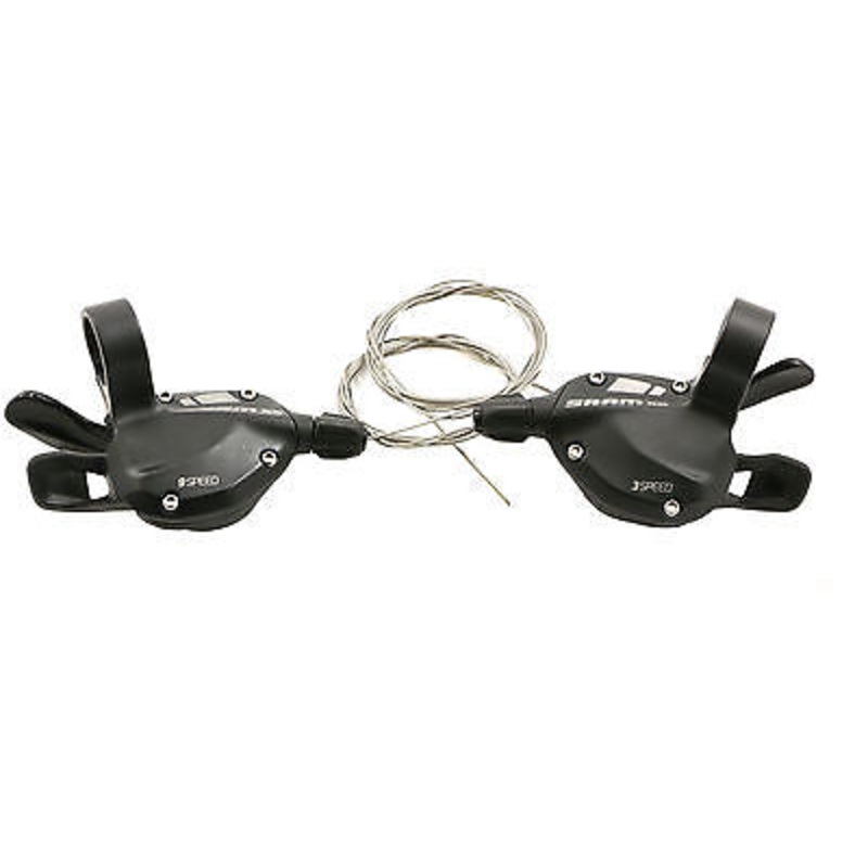 PAIR SRAM X5 27 SPEED RAPID FIRE SHIFTER SET BLACK 9 x 3 SPEED