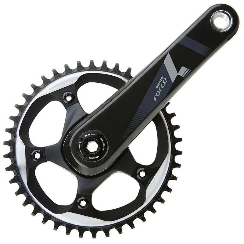 SRAM Force 1 Crankset – 170mm 10/11-Speed 42t 110 BCD GXP Spindle Interface BLK