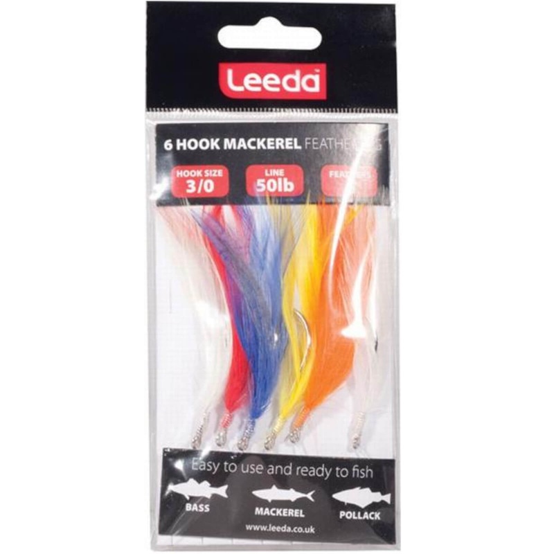 Leeda Sea Rig 6 Hook Mackerel Fishing Hook
