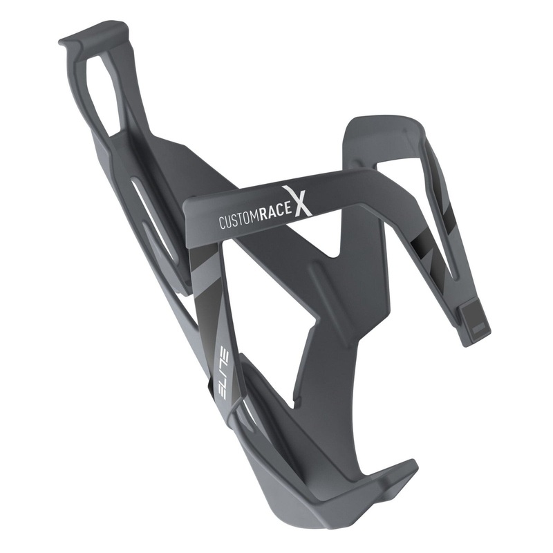 Elite Custom Race X Resin Bike Bottle Cage Matte Grey/Black