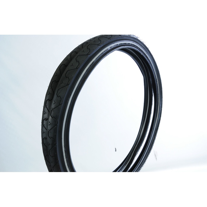 PAIR 24 x 1.95 (50x 507) MTB TYRES SLICK TREAD REFLECTIVE BAND SUIT 24 x 1.75-1.