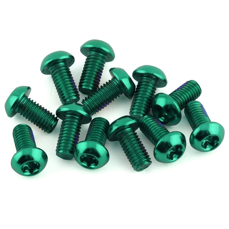 Reverse Components Disc Rotor Bolts (Green) (M5 x 10) (12)