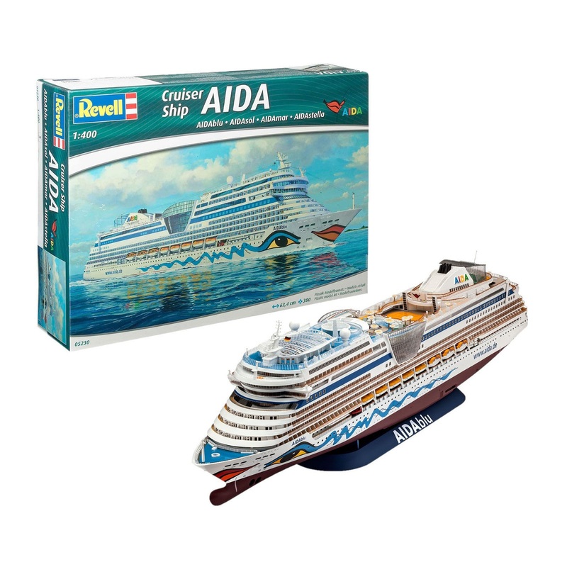 Revell AIDA AIDAblu Sol Mar or Stella Cruise Ship Model Kit 1:400