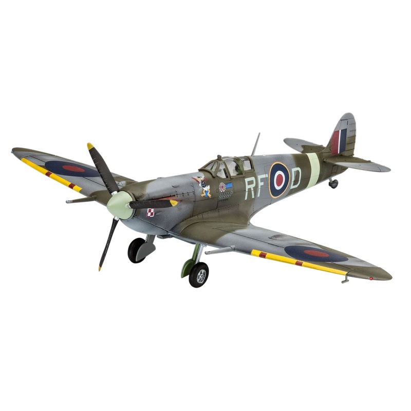 Revell Supermarine Spitfire 1:72 Scale Airplane Model Kit With Paints & Glue