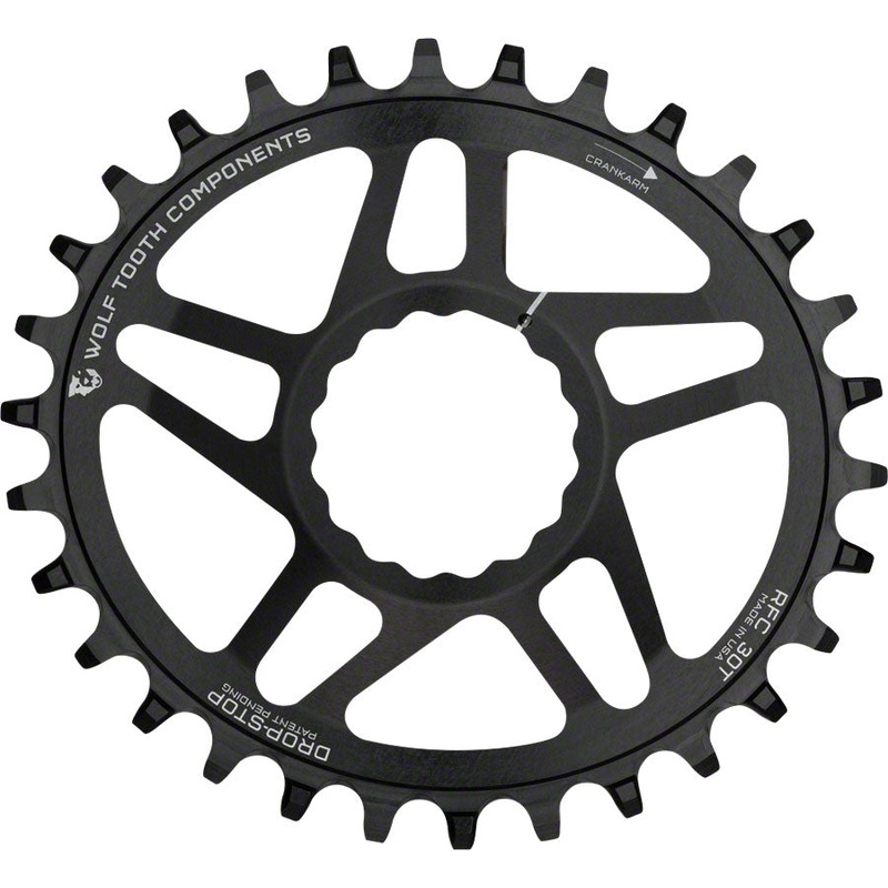 Wolf Tooth Elliptical Direct Mount Chainring – 34t RaceFace/Easton CINCH Direct Mount Drop-Stop 6mm Offset BLK