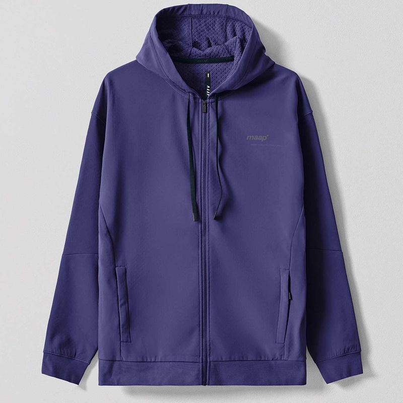 Felpa Maap Training Zip Hoodie – Blu