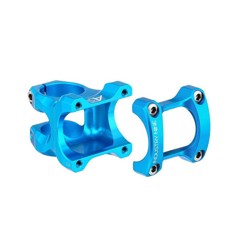 Industry Nine A318 Stem – 50mm 31.8mm Clamp +/-4.4 1 1/8 Aluminum Turquoise