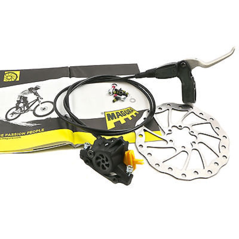 MAGURA JULIE RIGHT HAND REAR HYDRAULIC BRAKE COMP LEVER, CALIPER & DISC 1350mm