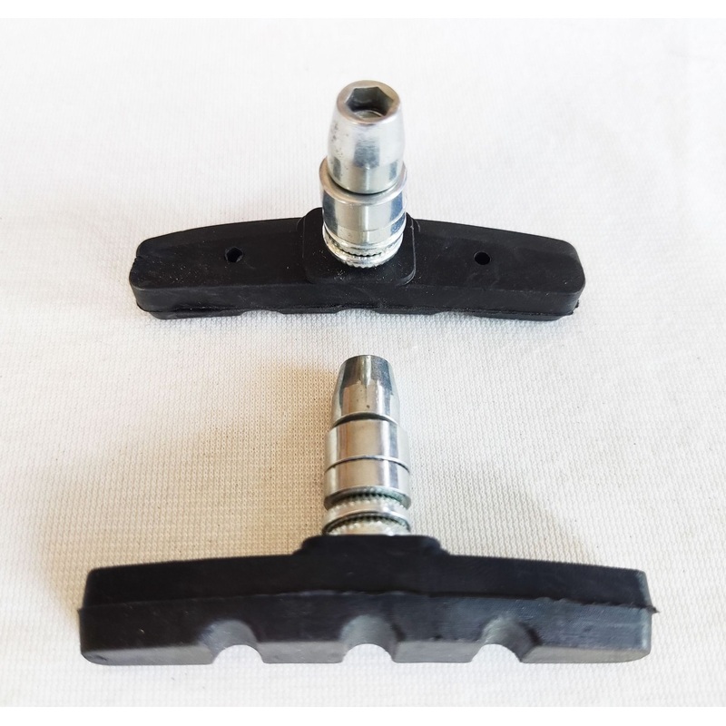 MTB Bicycle Braking V-Brake Holder Shoes Rubber Blocks/V-Brake Holder Shoes Rubber Pad / Mountain Road Folding Bike Brake Pad