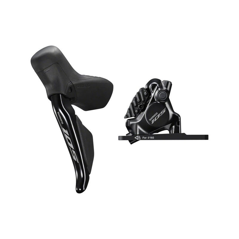 Shimano 105 Di2 ST-R7170 Hydraulic Disc Brake/Shift Lever Kit (Black) (Flat Mount) (Left) (2x) (Caliper Included) (Electronic) (Wireless)