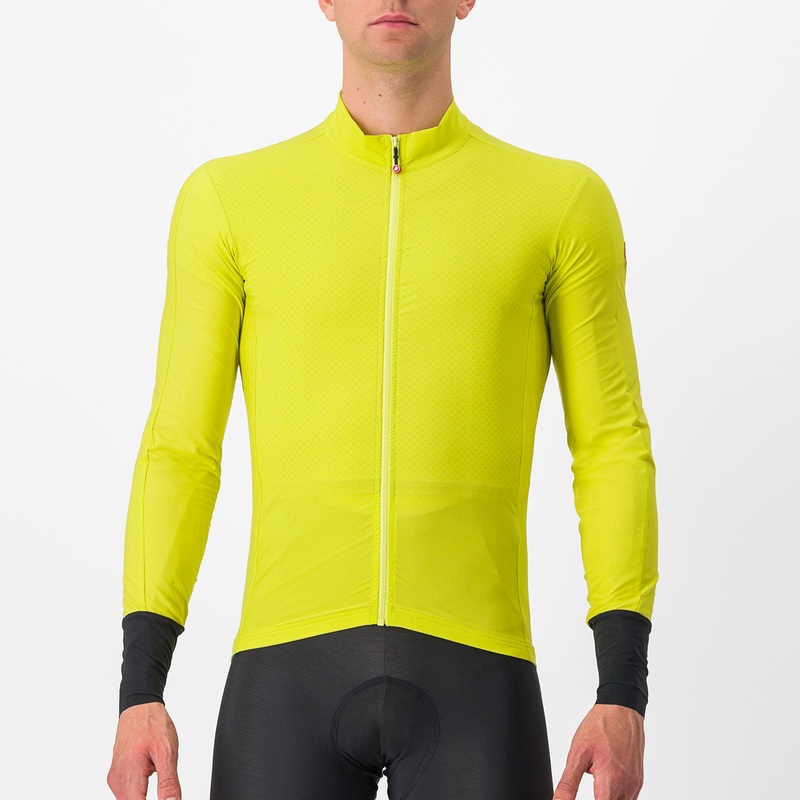 Maglia maniche lunghe Castelli Flight Air – Giallo