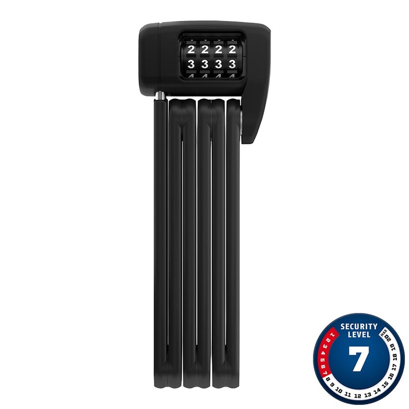 Abus BORDO Lite 6055C/85 Folding Lock – Combination SH Bracket 2.8′ 5mm BLK BLK