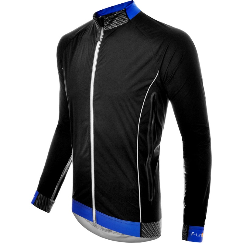 Funkier Hydro J-657 Ultra Men’s Waterproof Cycling Jacket Black/Blue XXX Large