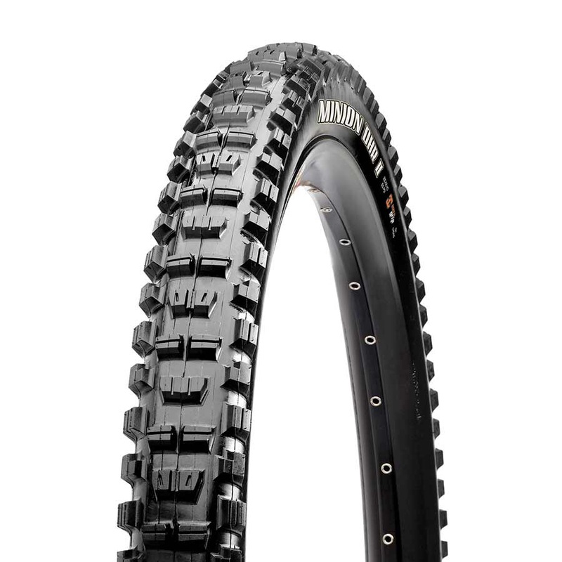Maxxis Minion DHR II Tire – 29 x 2.4 Tubeless Folding BLK Dual EXO Wide Trail