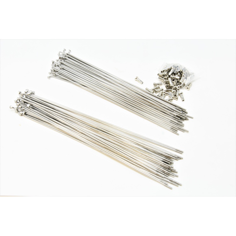 RALEIGH GRIFTER FRONT & REAR NON RUST STAINLESS SPOKE SET WITH NIPPLES