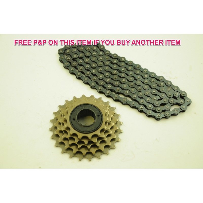 5 SPEED BIKE 14-28 NON INDEX FREEWHEEL COG ( CASSETTE ) PLUS 3-32 CHAIN SET