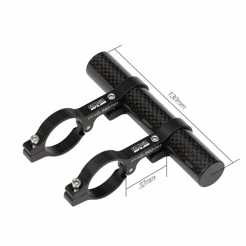 GUB 560 Carbon Fibre Bike Handlebar Extender Accessory Bar Mount 31.8mm 130mm