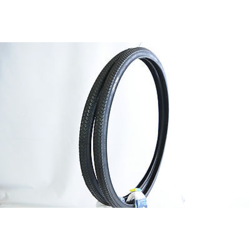 PAIR OF NUTRAK 26 x 1 3-8 590 RIM BLACK TRADITIONAL SIZE BIKE TYRES