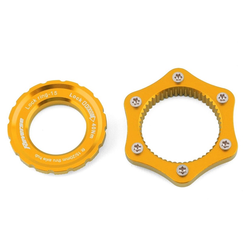 Reverse Components Centerlock to 6-Bolt Rotor Adapter (Gold)