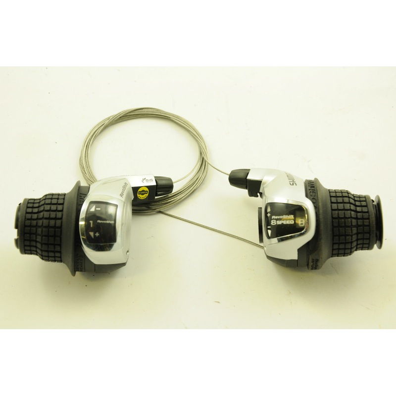 PAIR SHIMANO 24 SPEED 8 REVOSHIFT GRIP SHIFT BIKE INDEX SHIFTERS SL-RS43