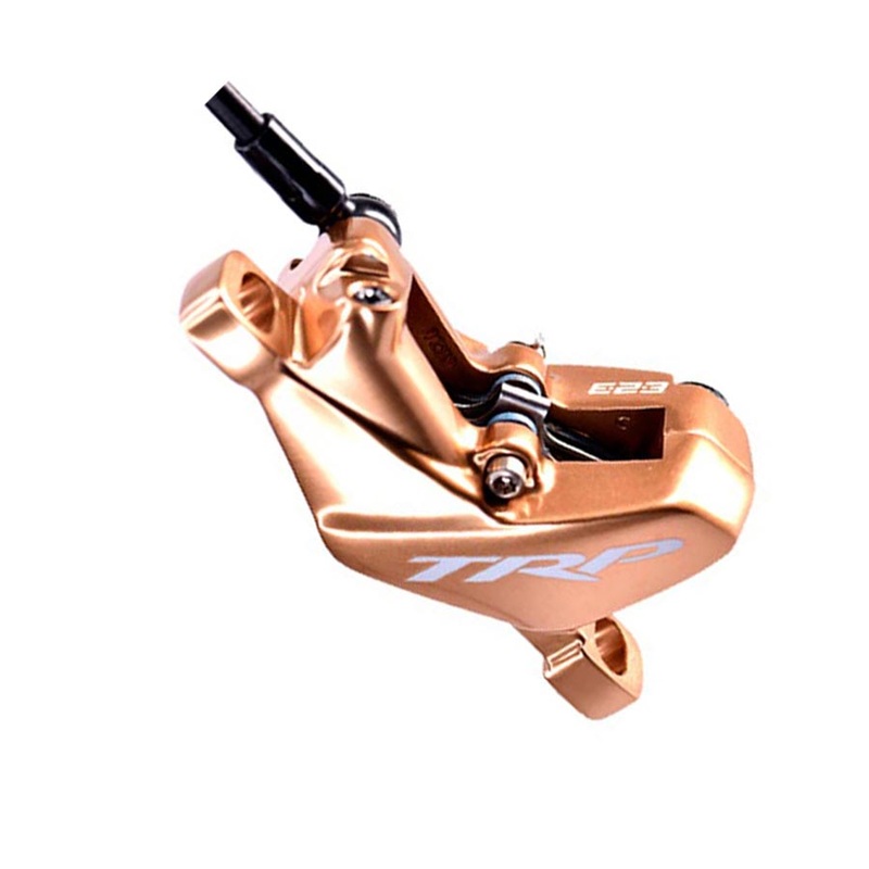 TRP DH-R EVO HD-M846 Disc Brake and Lever – Front Hydraulic Post Mount Gold