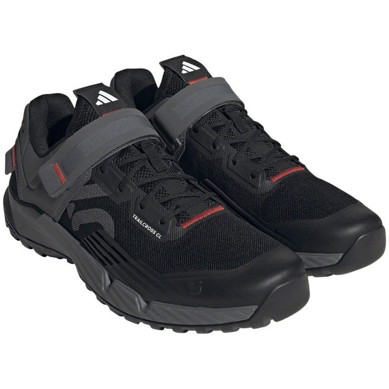 Five Ten Trailcross Mountain Clipless Shoes – Men’s Core BLK/Gray Three/Red 7.5