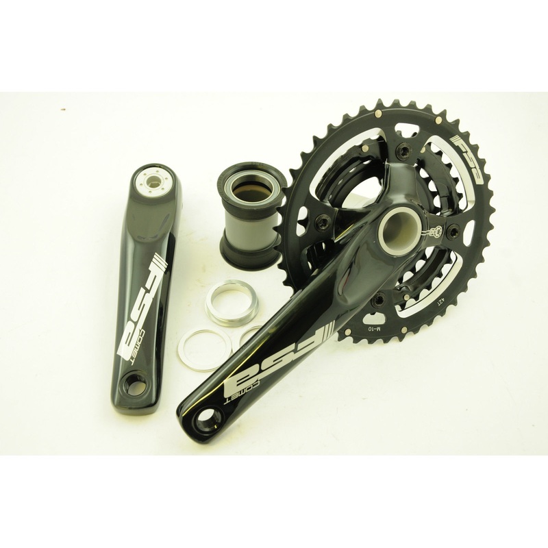 FSA COMET MEGAEXO 42-32-24T MTB CHAINWHEEL CHAINSET 175mm BB30 BLACK