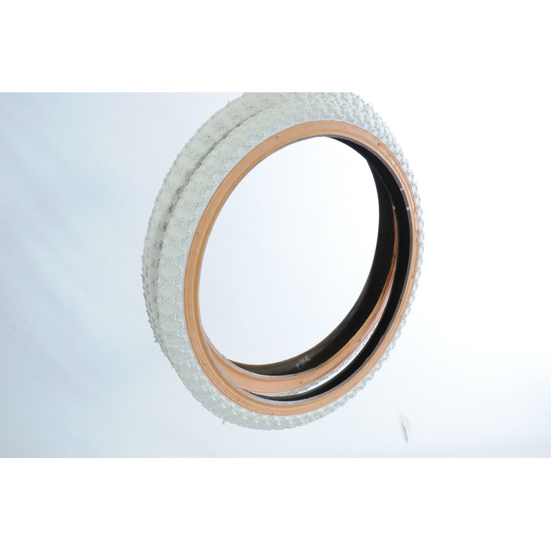 RALEIGH BURNER-OLD SCHOOL BMX 20 x 2.125 + 20 x 1.75 WHITE AMBERWALL COMP III