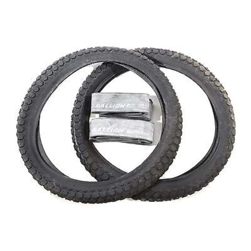 RALEIGH GRIFTER GENUINE MADE IN HOLLAND IN 80’s SET 20×1.215 TYRES & INNER TUBES