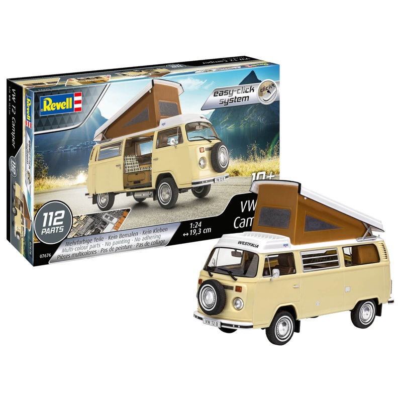 Revell VW T2 Camper Easy-Click 1:24 Bus Model Kit