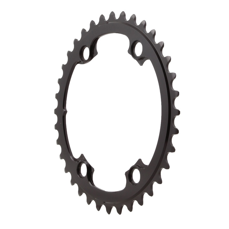 Absolute Black Round Chainring 4x110BCD Shimano Asym 36T – Black