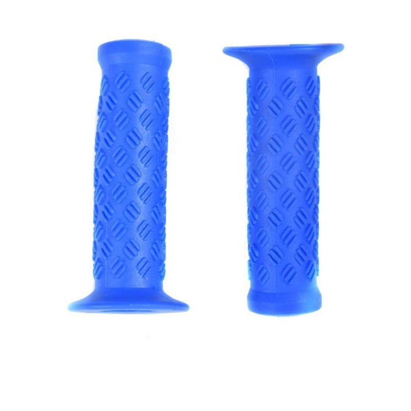 PAIR BLUE CHILDS BIKE HANDLEBAR GRIPS 100mm KIDDIES CHILDRENS CYCLE SOFT GRIPS