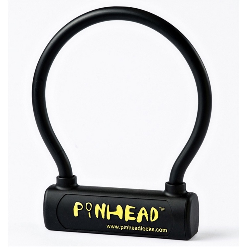 Pinhead Bubble Shackle Lock Bike Frame Steel Black 195 x 230mm Cycle Gold Secure