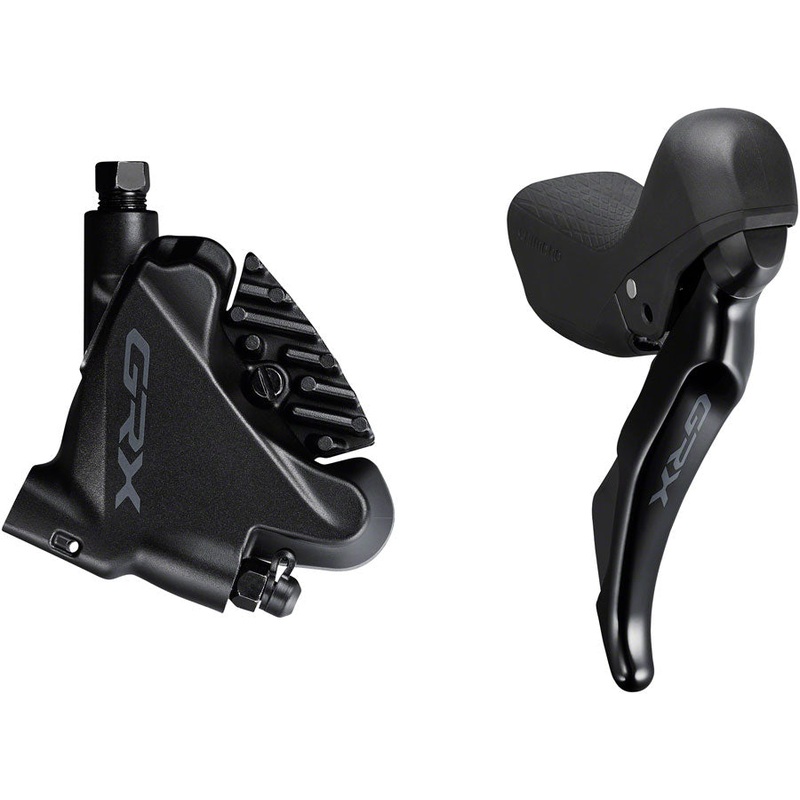 Shimano GRX ST-RX400/BR-RX400 Hydraulic Disc Brake Brake/Shift Lever – Right 10-Speed Flat Mount Finned Resin Pads BLK