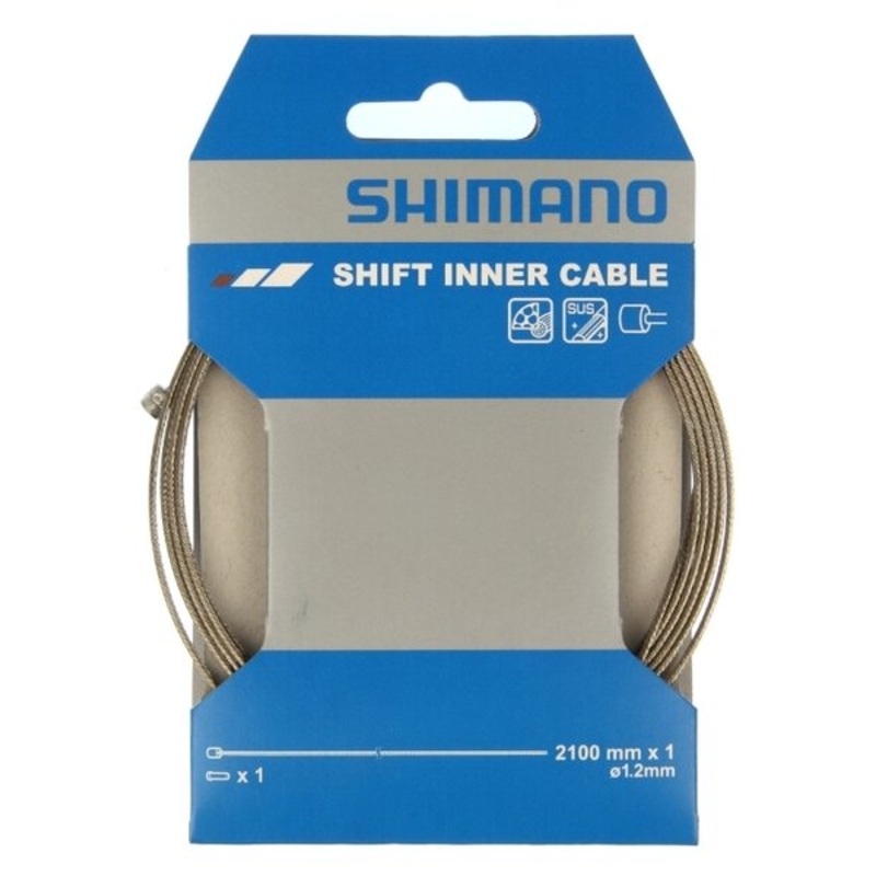 Shimano Stainless Steel Shift Cable 1.2 x 2100mm