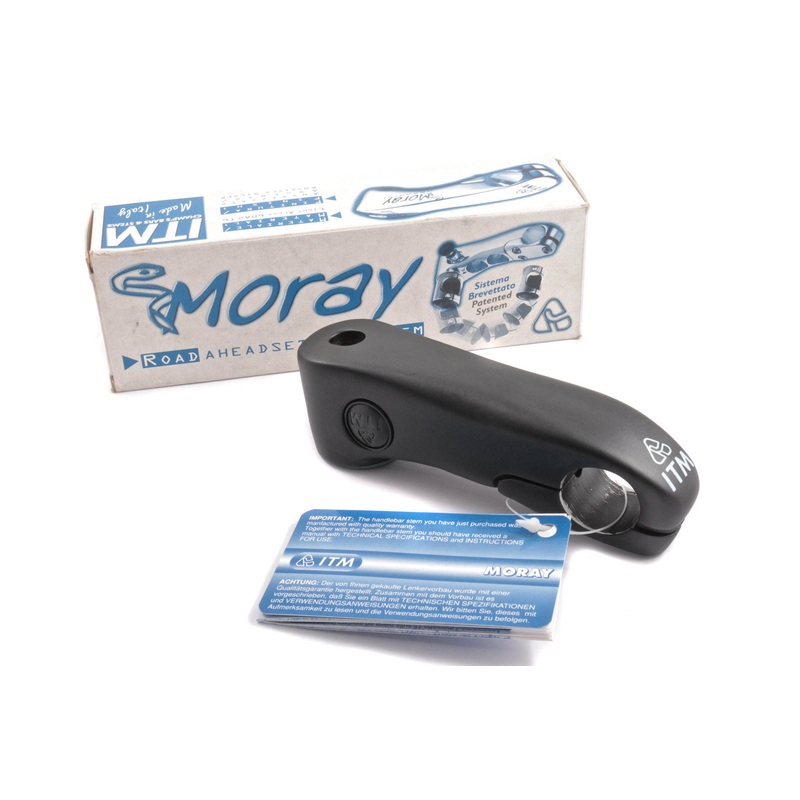 ITM MORAY ROAD BIKE HANDLEBAR STEM 25.4mm (1)100mm DROP BAR RACER STEM BLACK