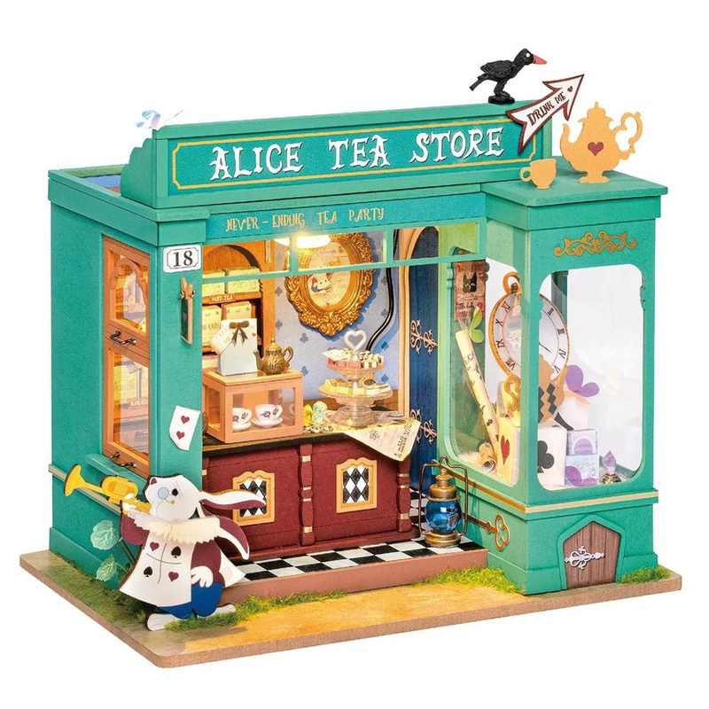 Rolife Alices Tea Store DIY Miniature House Kit 3D Puzzle DG156