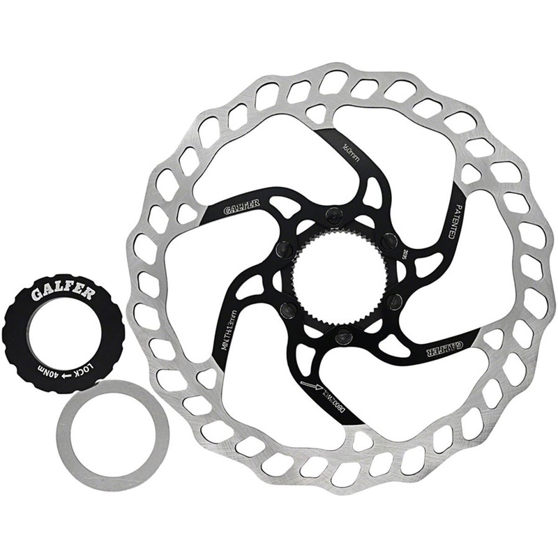 Galfer Wave Mountain Bike Disc Brake Rotor (Black) (Centerlock) (160mm)
