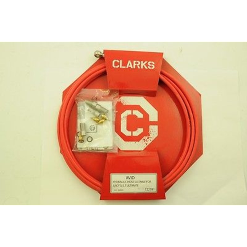 QUALITY CLARKS AVID HH3-3 BICYCLE BIKE FRONT & REAR HYDRAULIC RED BRAKE HOSE