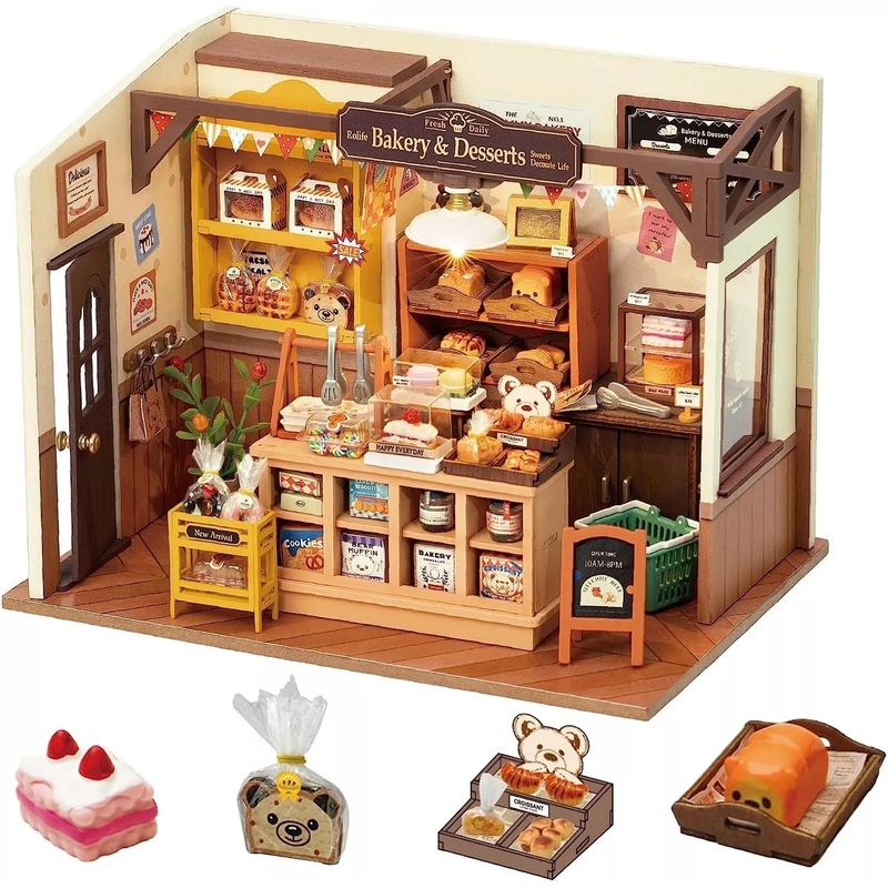 Rolife Becka’s Baking House DIY Miniature House Kit 3D Puzzle DG161