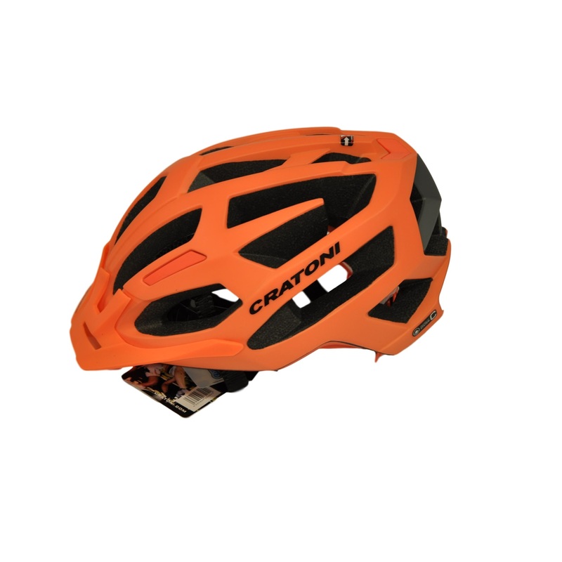 Cratoni C-FLASH MTB Helmet Low Profile – Neon Orange 59  62cm Reflective