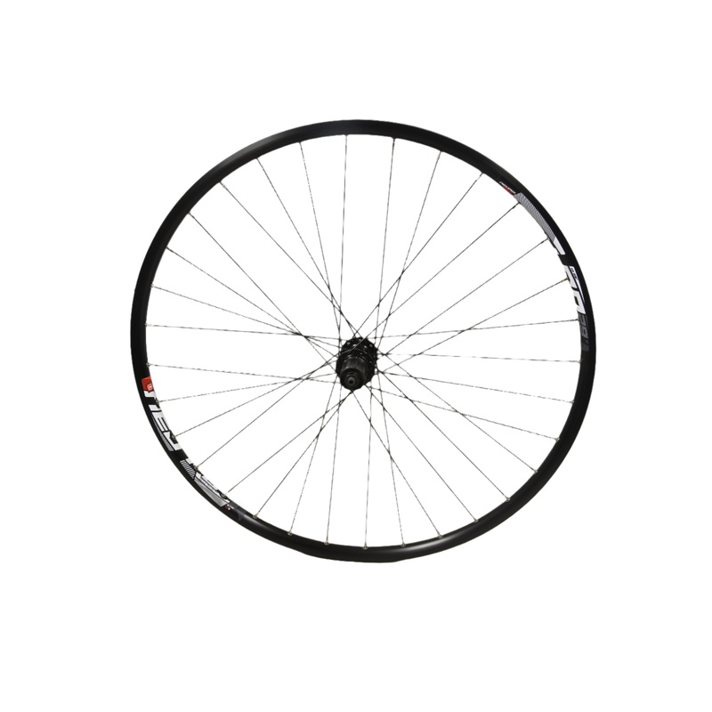 29er 700c CENTRE LOCK DISC REAR WHEEL SHIMANO FH-TX505 8/9/10 SPEED BLACK RIM