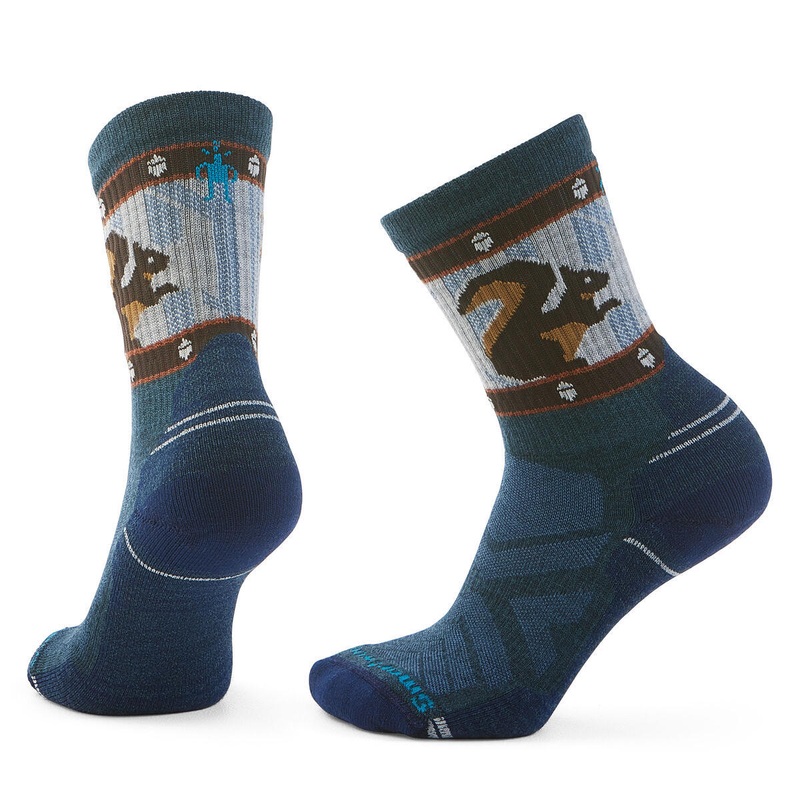 Performance Hike Light Cushion Squirrely Print Crew Socks – Women’s