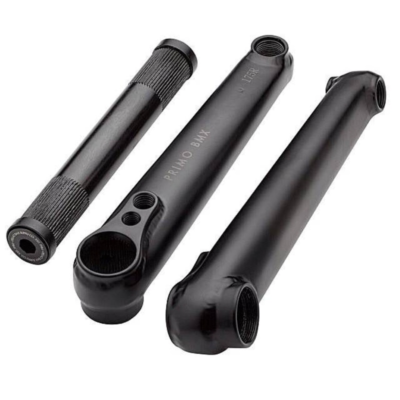 Primo Pro Chromoly BMX Crankset  Black – 175mm