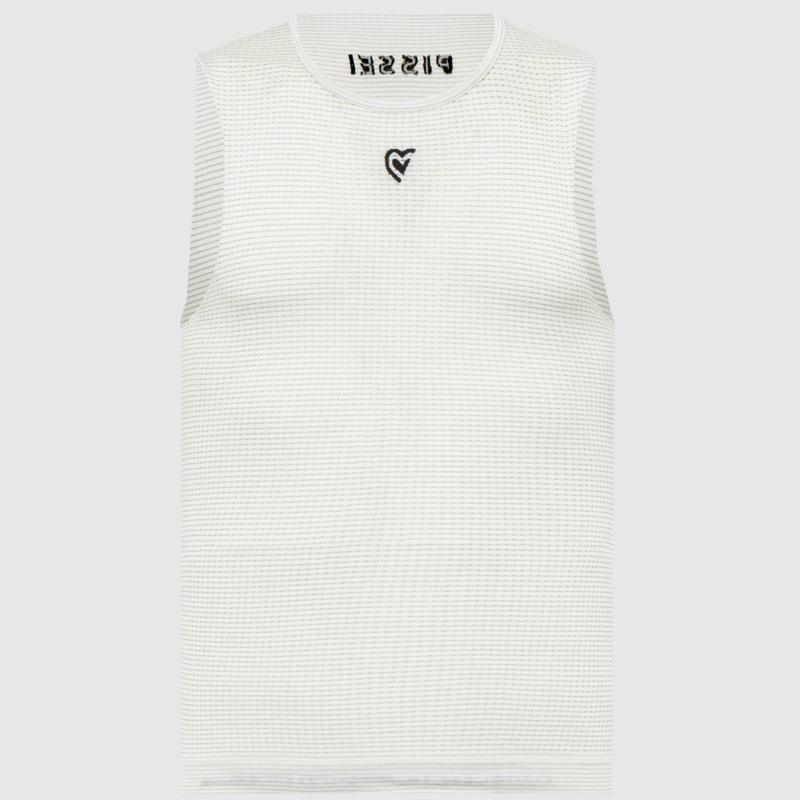 Maglia intima senza maniche Pissei Argentum – Bianco