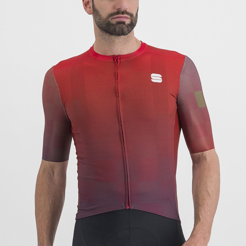 Maglia Sportful Rocket – Rosso azzurro