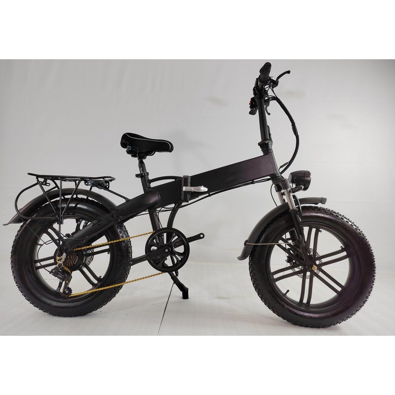 New Foldable 20-Inch 48V Aluminum Alloy Battery Mountain Electric Bike with Light 350W-1000W Spoke Wheel Electric Bike