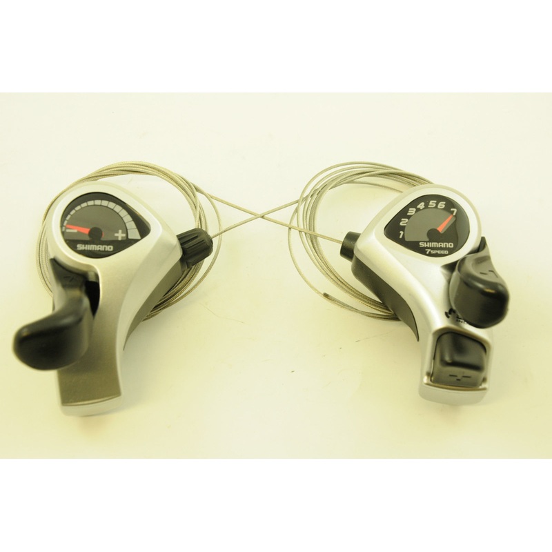 PAIR SHIMANO TOURNEY SL-TX50 21 SPEED (7 x 3) GEAR SHIFTER THUMBSHIFT LEVERS